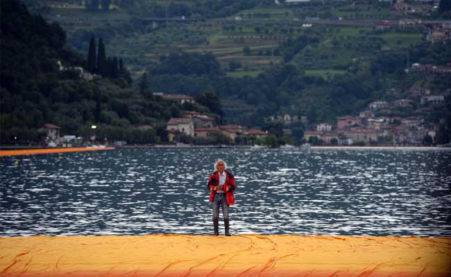 Artist Christo's Hugely Popular Floating Orange Walkway Closes