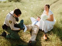 Groom Bitten By Rattlesnake During Wedding Photo Shoot Returns For Reception