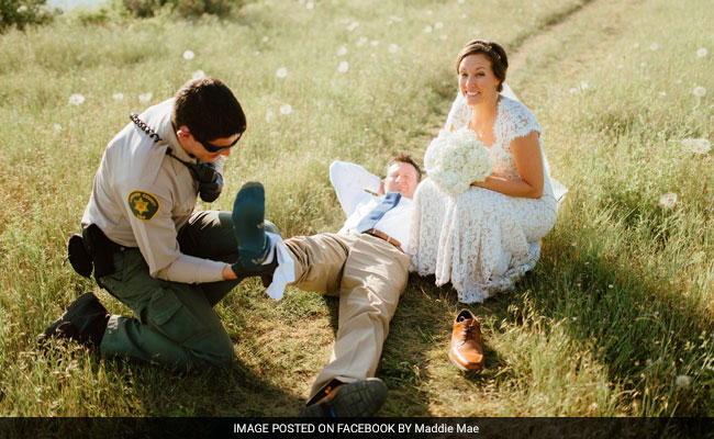 Groom Bitten By Rattlesnake During Wedding Photo Shoot Returns For Reception