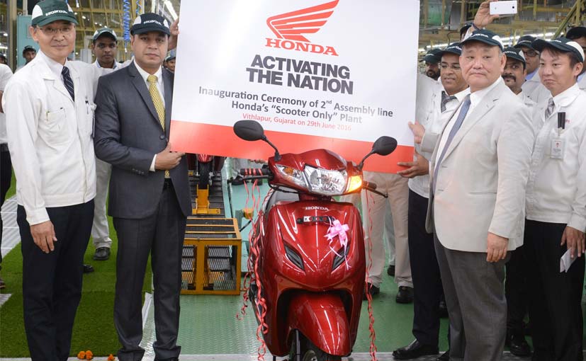 Honda Two Wheelers Inaugurate 2nd Scooter Assembly Line at Its Gujarat Plant