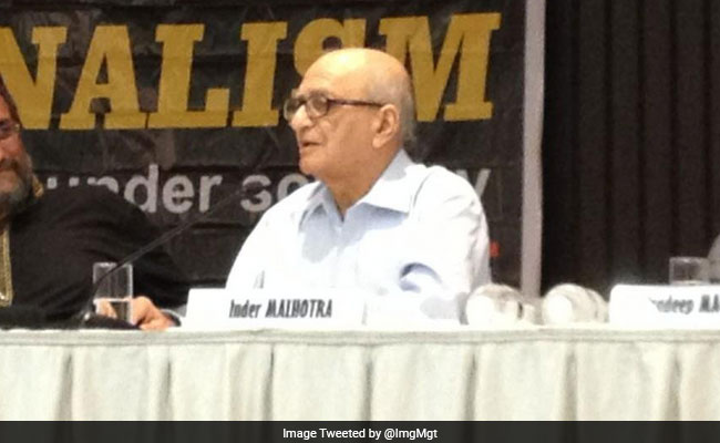 Veteran Journalist Inder Malhotra Dies At 86