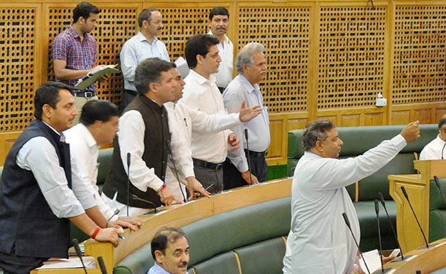 BJP, National Conference Members Clash In Jammu And Kashmir Assembly