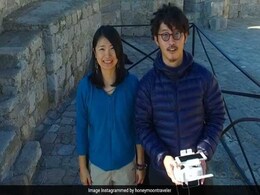 Selfies? Pass. These Japanese Honeymooners Have Something Better: Dronies Selfies? Pass. These Japanese Honeymooners Have Something Better: Dronies