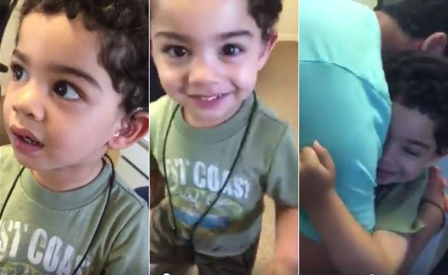 Toddler Hears Mother's Voice For First Time, Follows Up With Happy Dance