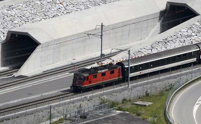 World's Longest Rail Tunnel Is Open. 57 Km Long, Designed In 1947