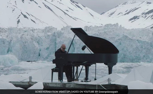 This Famous Pianist Performed While Floating In The Arctic, And It's Haunting