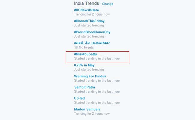 ट्विटर पर हो रहा है ट्रेंड : यह सत्तू-सत्तू क्या है, यह सत्तू-सत्तू...