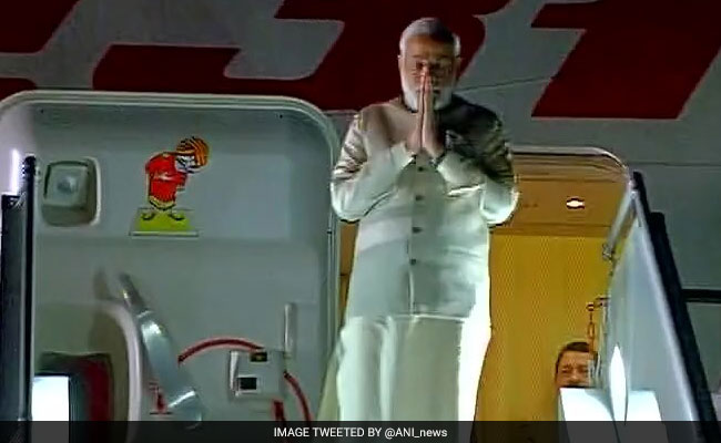 PM Narendra Modi Arrives In Switzerland