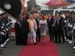 PM Modi Arrives In Mexico