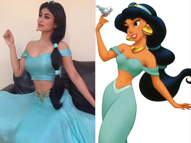 Mouni Roy Stops Instagram Traffic Dressed as Princess Jasmine