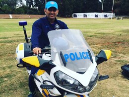 MS Dhoni Rides the Kawasaki Concours 14 Police Motorcycle in Zimbabwe MS Dhoni Rides the Kawasaki Concours 14 Police Motorcycle in Zimbabwe