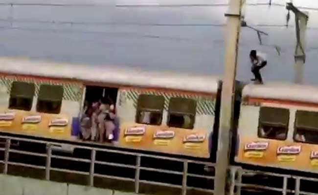 Police Searches For Man Who Decided To Stunt It Up On Mumbai Local