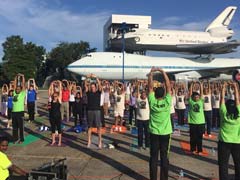 Houston Celebrates Yoga Event At NASA Space Center