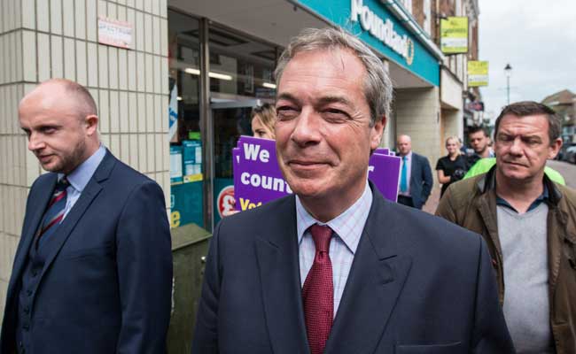 Anti-EU Campaigner Nigel Farage Urges 'Brexit Government'