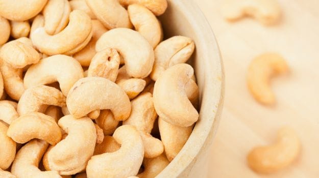 Cashew nuts are good sources of fibers