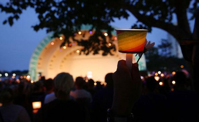 Tens Of Thousands Attend Orlando Vigil