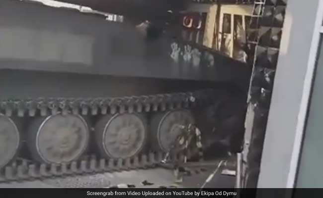 Party Spoiler: Out Of Control Soviet Tank Crashes Into Polish Disco