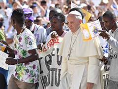 Pope Francis Invites Refugees To Join Him On Stage For Audience