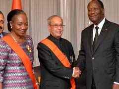 President Pranab Mukherjee Awarded Highest Honour Of Cote D'Ivoirie