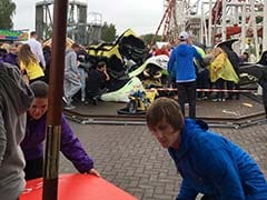 Roller Coaster Comes Off Rails, Falls 30 Feet Onto Children's Ride