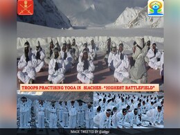 Army Performs Yoga Aasanas At Siachen Army Performs Yoga Aasanas At Siachen