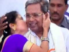 Kiss And Tale: Woman's Surprise Greeting For Siddaramaiah