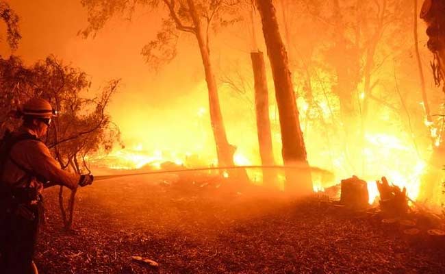 Southern California Wildfire Spreads As Blazes Hit Parched States