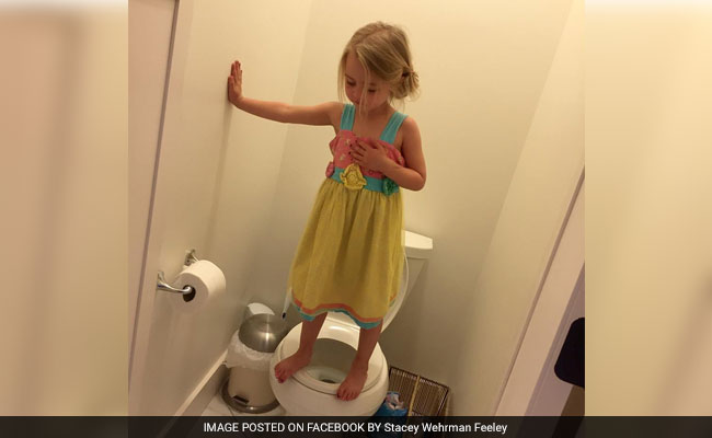Why This Little Girl is Standing on a Toilet Broke Her Mother's Heart