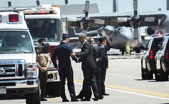 Obama Meets Pilot Of Plane That Crashed After Flying Over His Speech