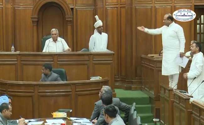 'What A Shame', Says Delhi Speaker After BJP Lawmaker's Strange Protest