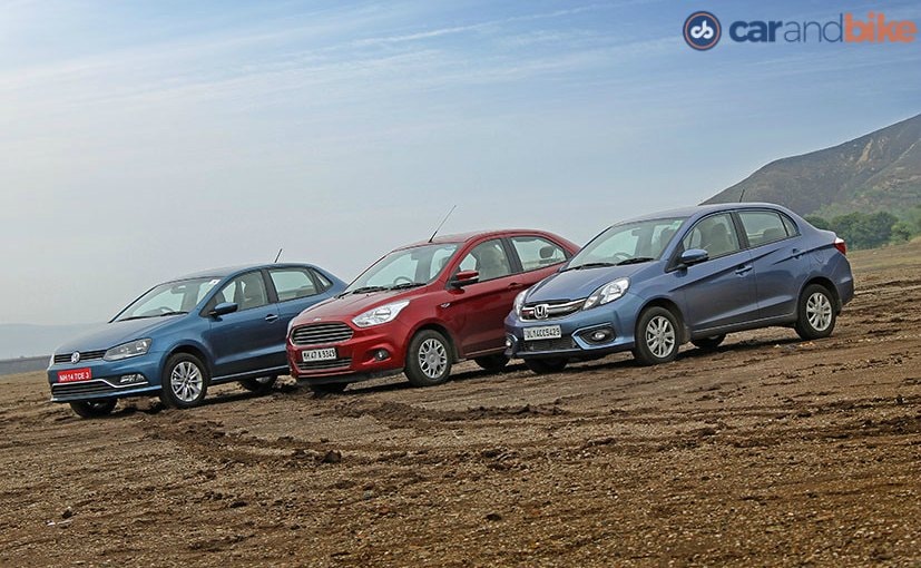 vw ameo honda amaze ford figo aspire comparison