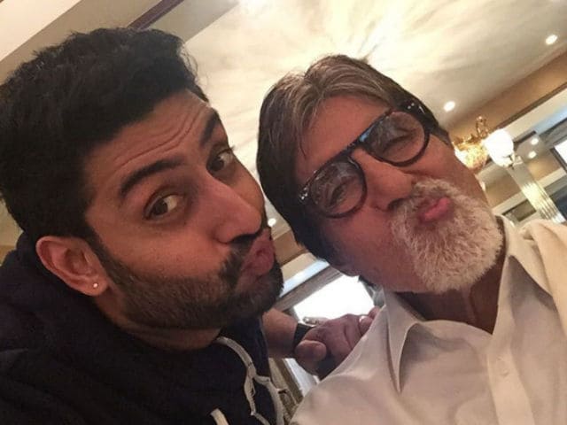 For Amitabh Bachchan, a Throwback Pic, With Love From Abhishek