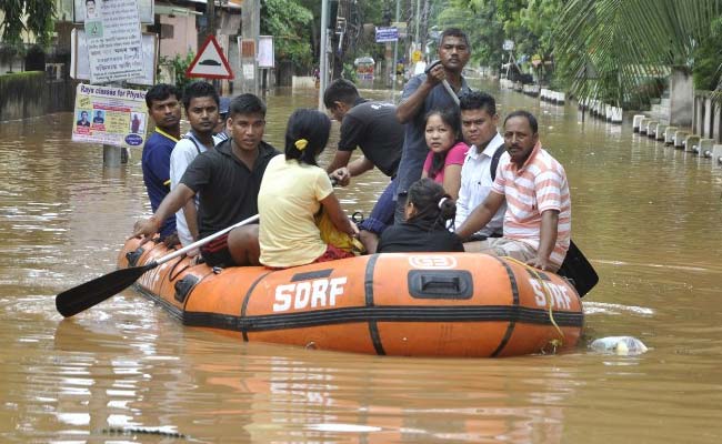 Helicopters, Boats Pressed Into Service In Flooded Assam