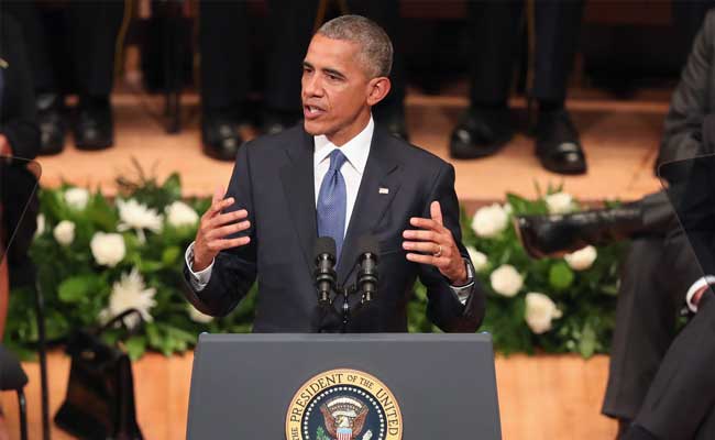 Barack Obama Pays Tribute To Dallas Policemen Who Were Shot Dead