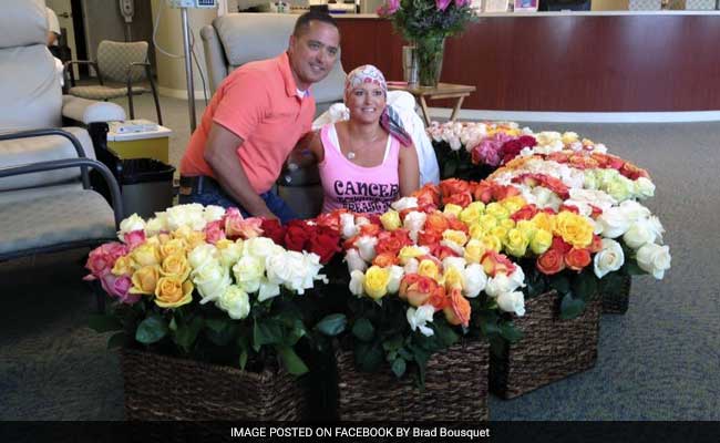 Husband Surprises Wife With 500 Roses After Chemo Treatment