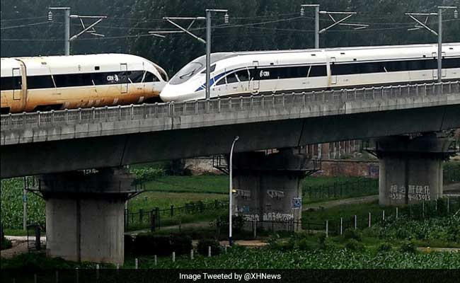 China's Bullet Trains Deliver A First: A Crossover At 420 Km Per Hour