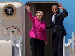 President Barack Obama Joins Hillary Clinton To Campaign In North Carolina
