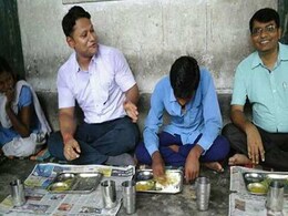 Sitting Cross-Legged, He Ate A Dalit Widow's Lunch, Rescued Her Job Sitting Cross-Legged, He Ate A Dalit Widow's Lunch, Rescued Her Job