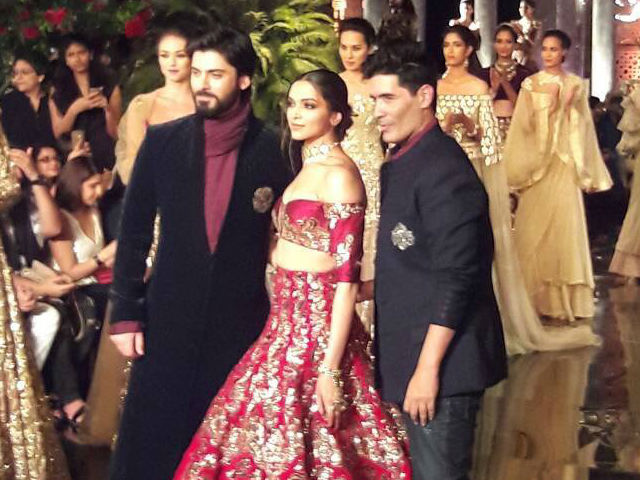 Deepika Padukone, Fawad Khan Close Manish Malhotra's Show at Couture Week
