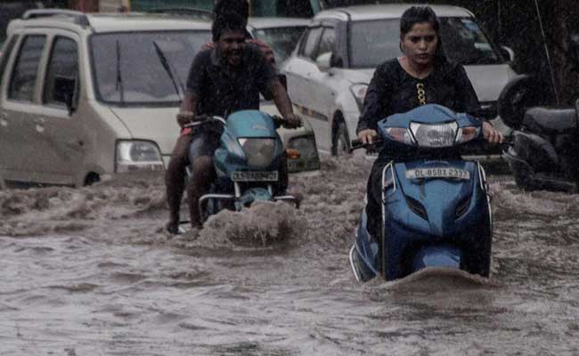 Heavy Downpour Hampers Traffic In Parts Of Delhi