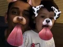 M S Dhoni, Baby Ziva's Little Snapchat Adventure is Cuteness Overload