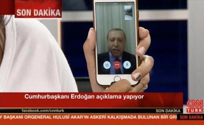 Turkey President Uses FaceTime App To Broadcast Messages