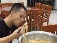 Firefighter Eats Giant Bowl of Noodles, To Instant Social Media Fame