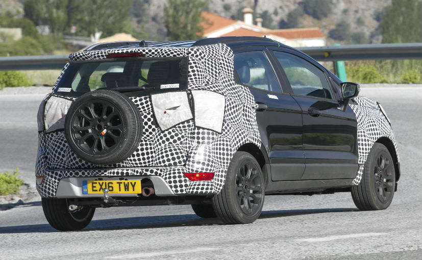 Ford EcoSport Facelift Rear Spied
