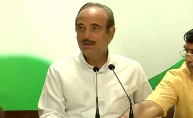 Congress Leader Ghulam Nabi Azad Holds Press Conference: Highlights