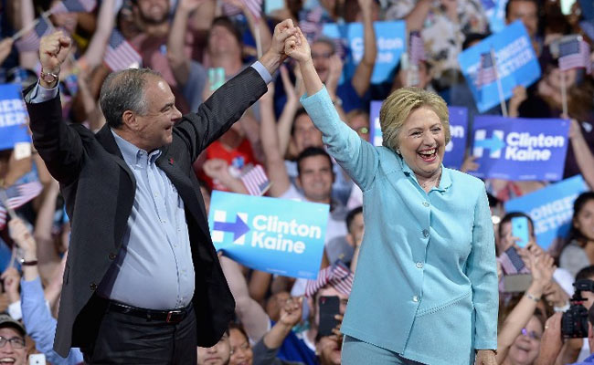 Hilary Clinton And Tim Kaine Debut As Democratic Ticket In Florida