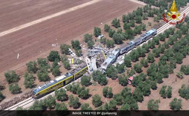 25 Dead, 50 Injured As Trains Collide In Southern Italy