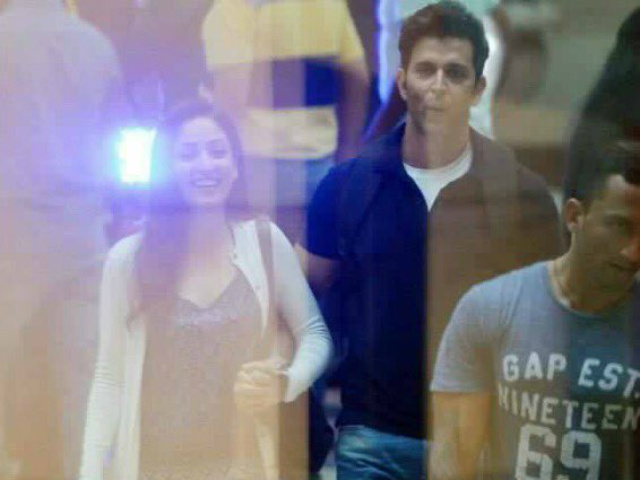 Hrithik Roshan and Yami Gautam Spotted Filming <I>Kaabil</I>