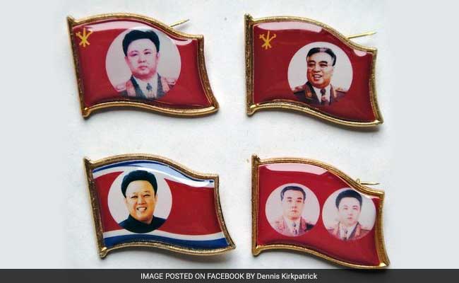 Lapel Pins With Images Of Ex-North Korean Ruler Found In South Korea