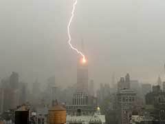 The Incredible Moment When Lightning Strikes Empire State Building
